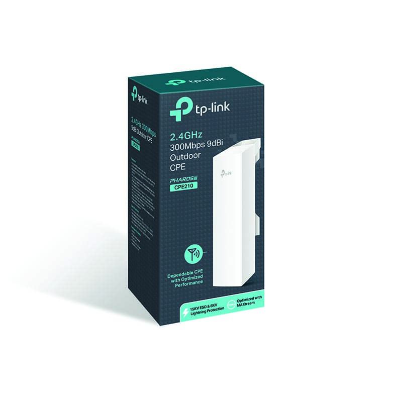 TP-Link 2.4 GHz 300 Mbps 9 dBi Outdoor CPE ,PORT - i5store.com
